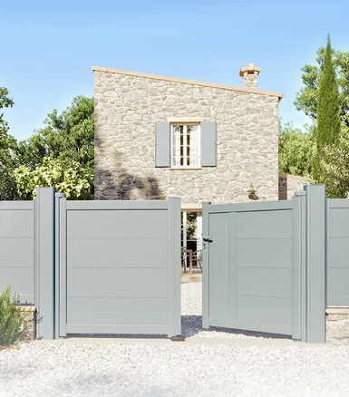 porte d'entrée aluminium 80 modèle merlin pleine