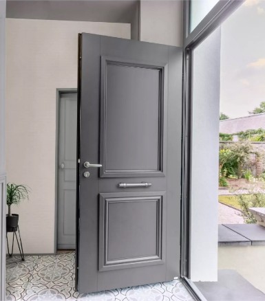 porte d'entrée aluminium 80 modèle merlin pleine