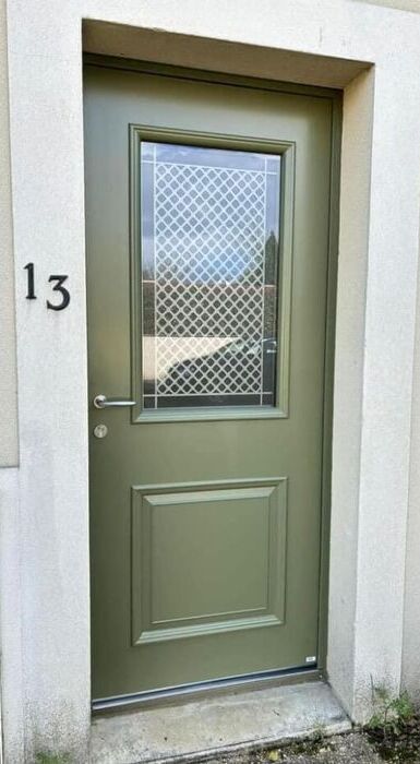 Porte d'entrée verte